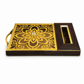 Luxury Decorative Storage Box Gold Design Dates Candy Box with Tissue Holder