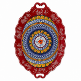 Decorative Oval Serving Tray