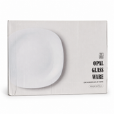 Elegant 32-Piece Opal Glass Dinnerware Set - Premium Quality, Made in PRC