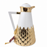 Luxury Gold Trim Arabic Coffee Pot Thermal Insulated Carafe