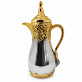 Luxury Gold Plated Arabic Coffee Pot - Traditional Dallah Design