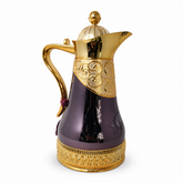 Luxury Gold-Plated Arabic Coffee Pot – Elegant Traditional Design Dallah for Home or Gift