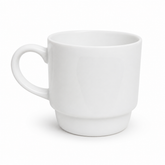 Classic White Ceramic Coffee Mug - 12 oz. Durable Drinkware for Home or Office