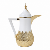 Luxury Gold Plated Arabic Coffee Pot - Elegant Traditional Design for Home and Events