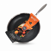 Premium Non-Stick Frying Pan 30cm Stainless Steel Induction Skillet by Giyoca Cook