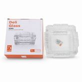 Elegant Glass Ashtray 123mm Square Design Durable Smoke Accessory
