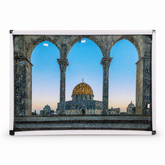Sparkling Dome of the Rock Wall Art Print Canvas Decor