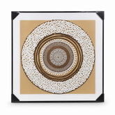 Decorative Mandala Art Frame with Natural Jute and Luxury Beadwork