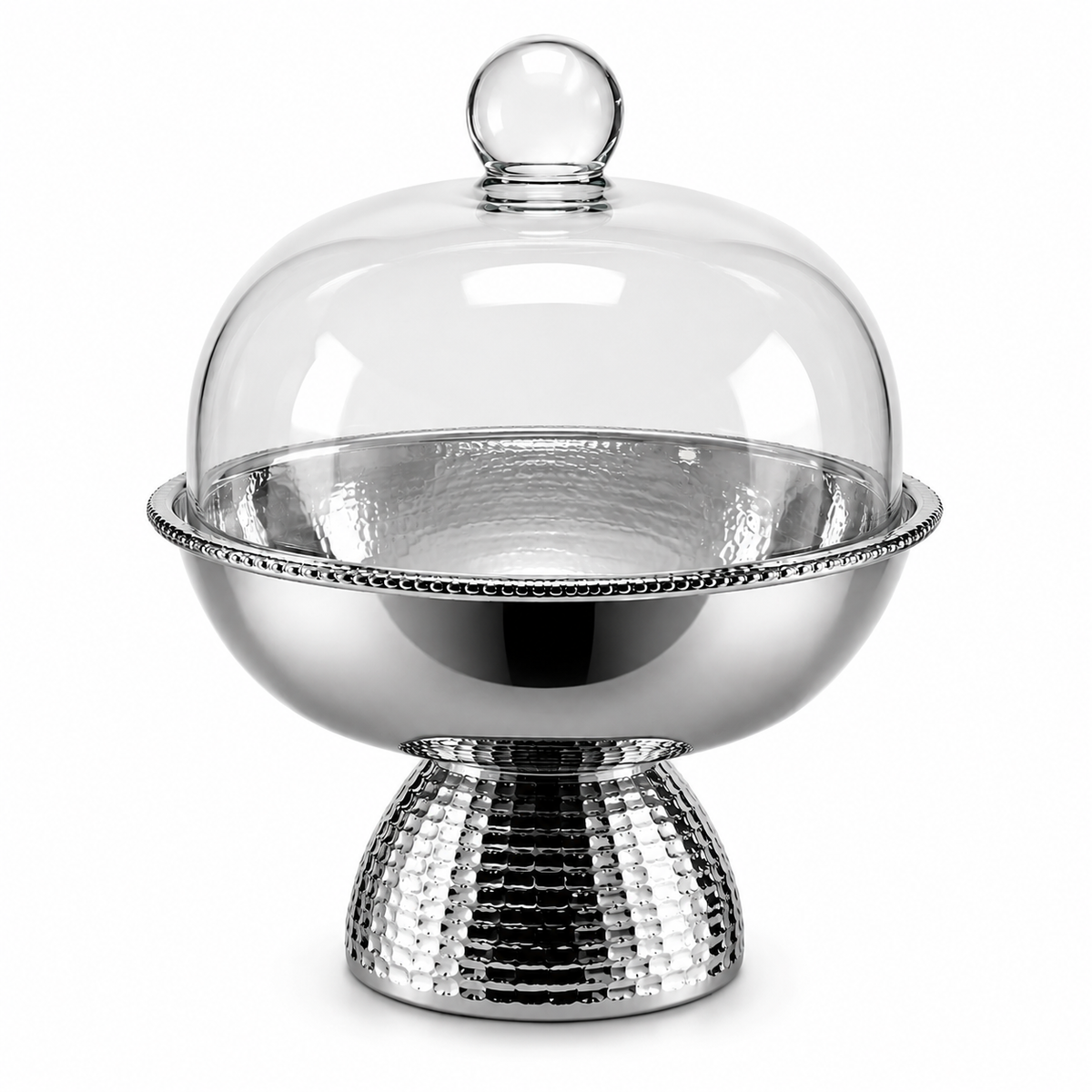 Luxury Serving Bowl with Glass Dome Cover