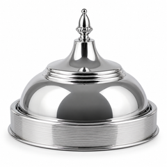 Luxury Stainless Steel Serving Tray with Dome Lid