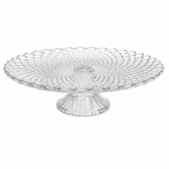Elegant Glass Cake Stand with Pedestal Base