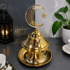 Luxury Ramadan Candy Bowl with Crescent Moon Décor