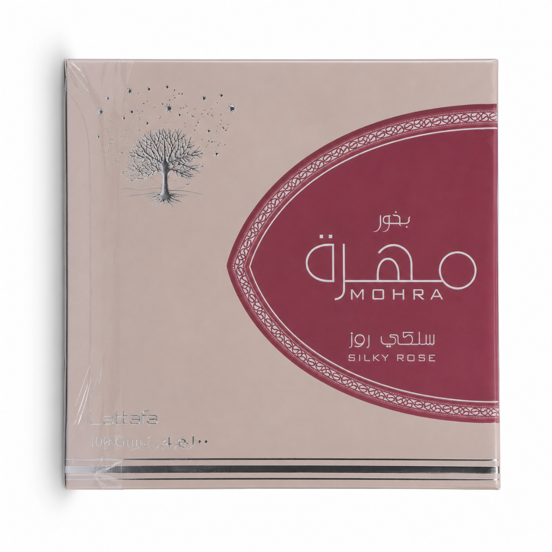 Lattafa Mohra Silky Rose 100g Luxury Agarwood Bakhoor