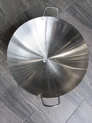 Extra-Large 50cm Stainless Steel Paella Pan Lid with Handles