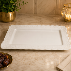 Classic White Serving Tray