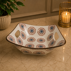 Patterned Serving Bowl