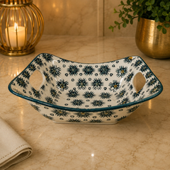 Patterned Serving Tray Set