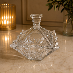 Crystal Candy Dish with Lid