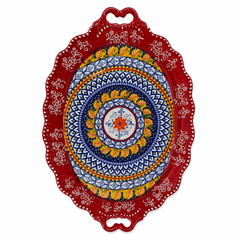 Decorative Oval Serving Tray