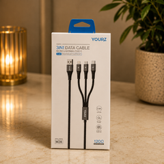 3-in-1 Braided Charging Cable