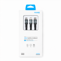 3-in-1 Braided Charging Cable