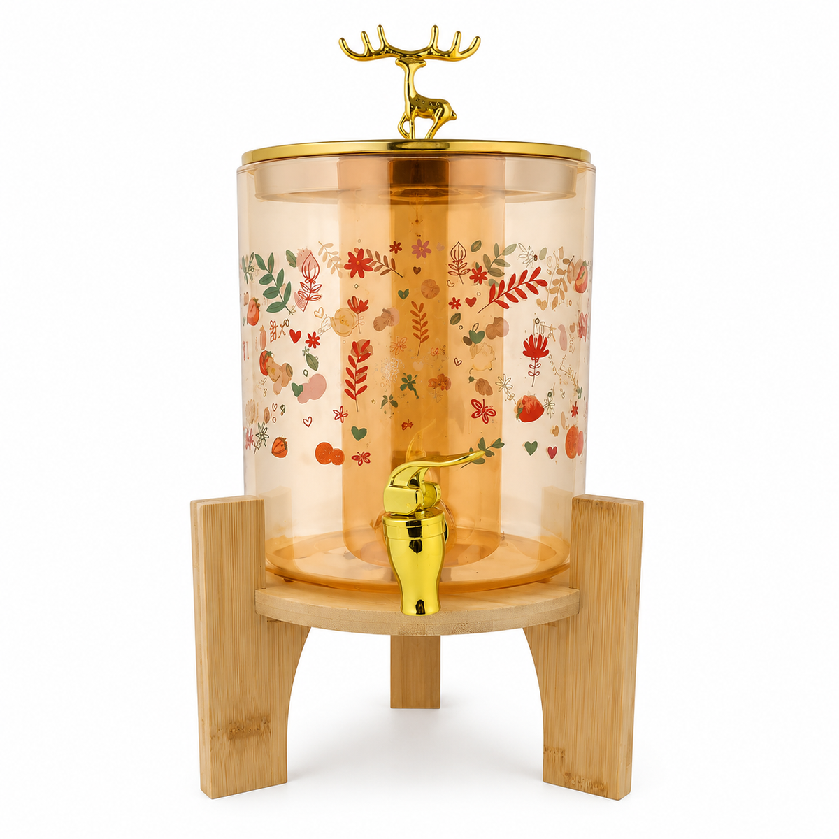 Glass Beverage Dispenser with Stand