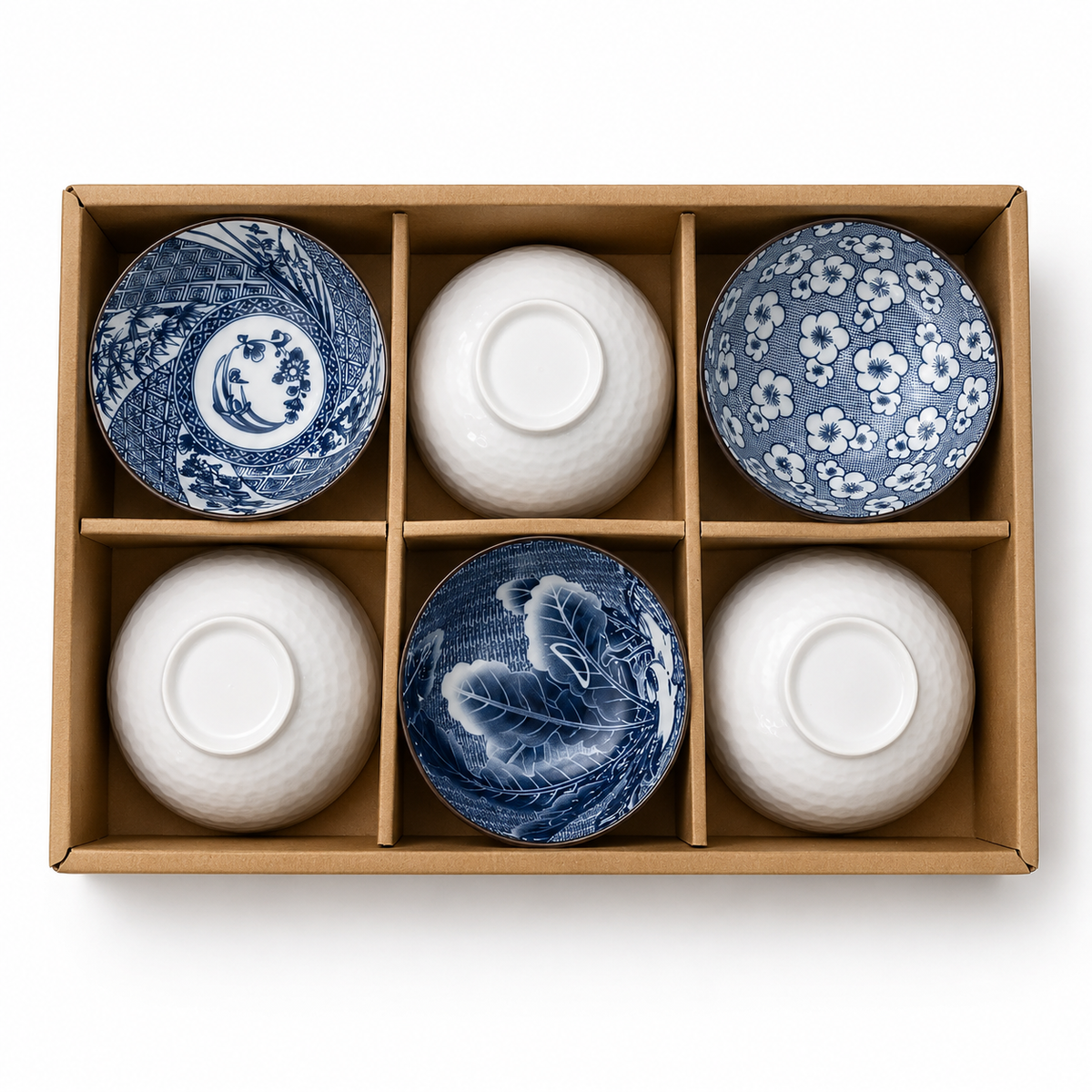 6-Piece Japanese Style Ceramic Bowl Set
