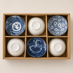 6-Piece Japanese Style Ceramic Bowl Set