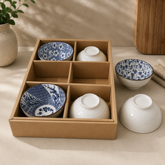 6-Piece Japanese Style Ceramic Bowl Set