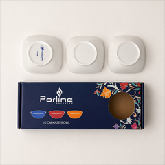 3-Piece Porcelain Bowl Set – 10 cm