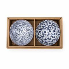 2-Piece Japanese Style Ceramic Bowl Set