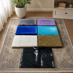 Quilted Prayer Mat with Carry Bag, 66 × 110 cm