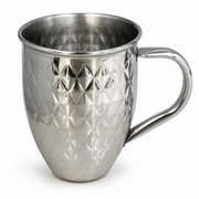 Stainless steel mug, 550 ml, in silver