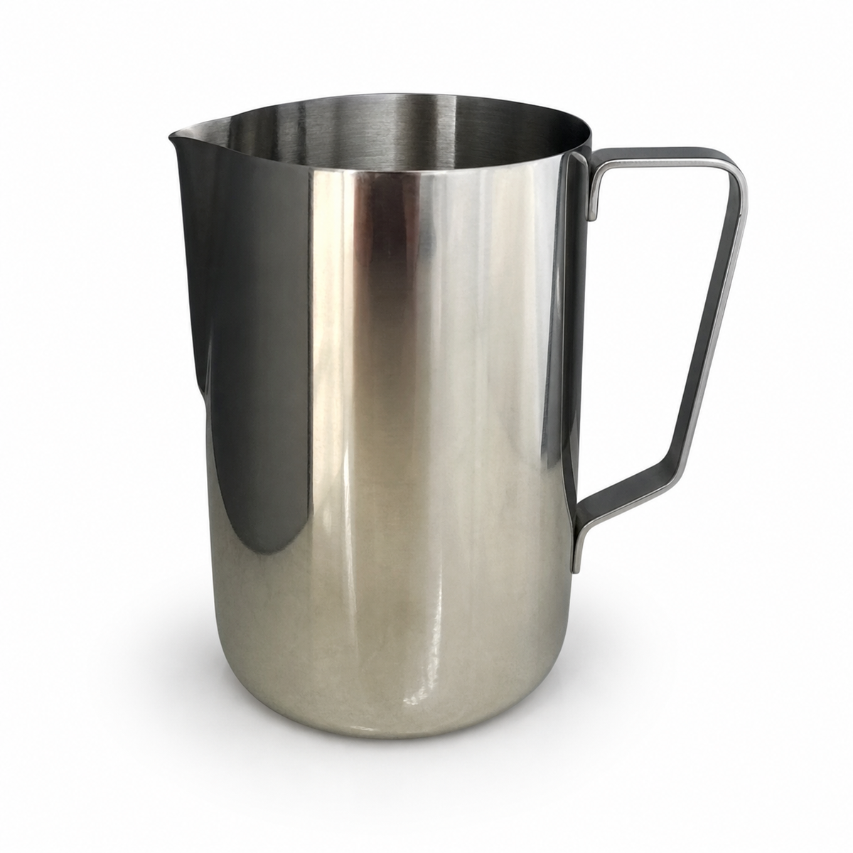 Stainless steel serving pitcher with spout, 900 ml, in silver