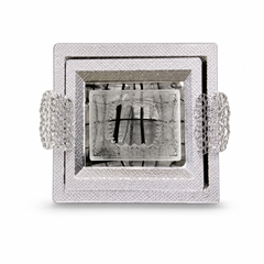 Stainless Steel Serving Tray Set, 2-Piece, Silver