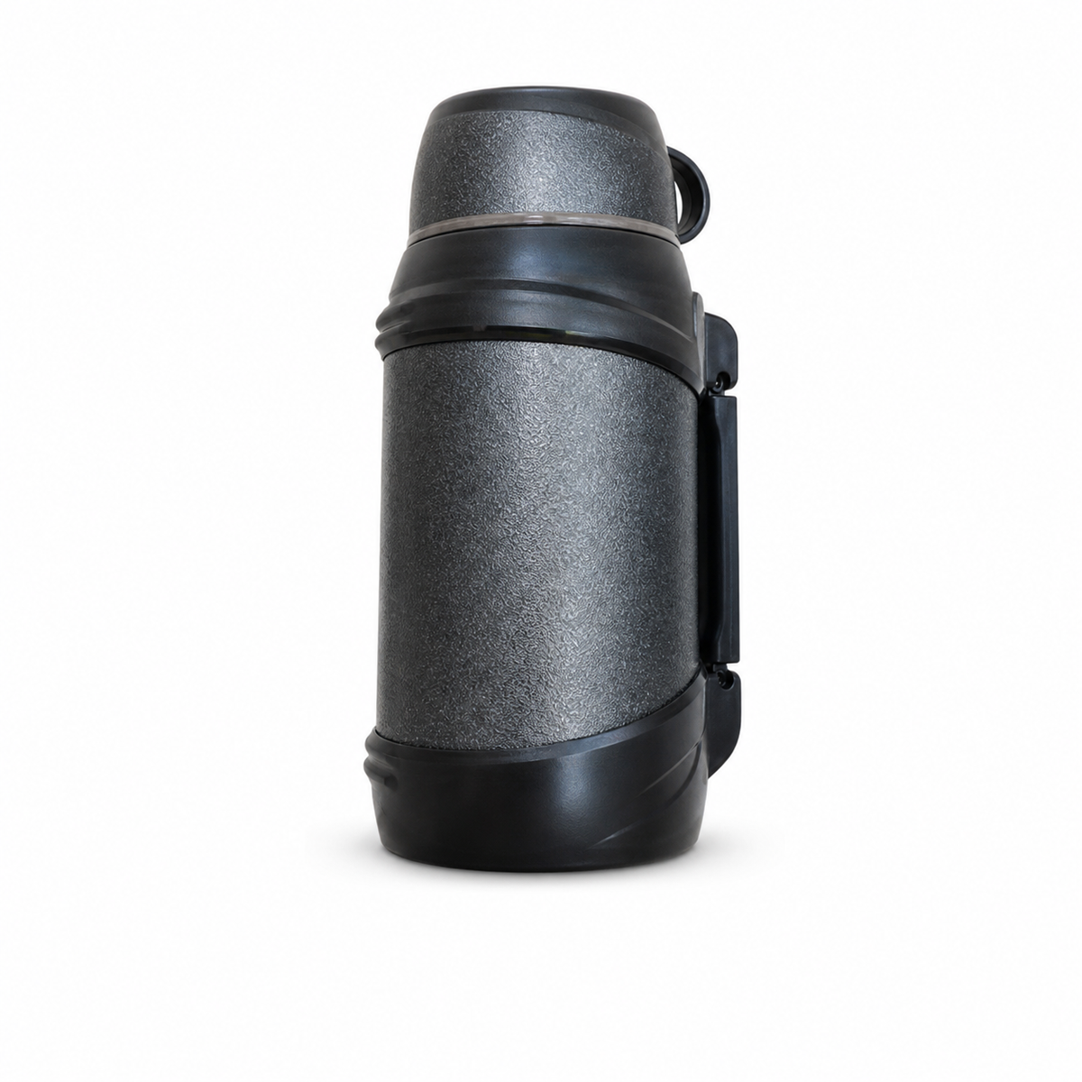 Dark grey gunmetal stainless steel flask, available in 1.6 L, 2.0 L and 2.5 L