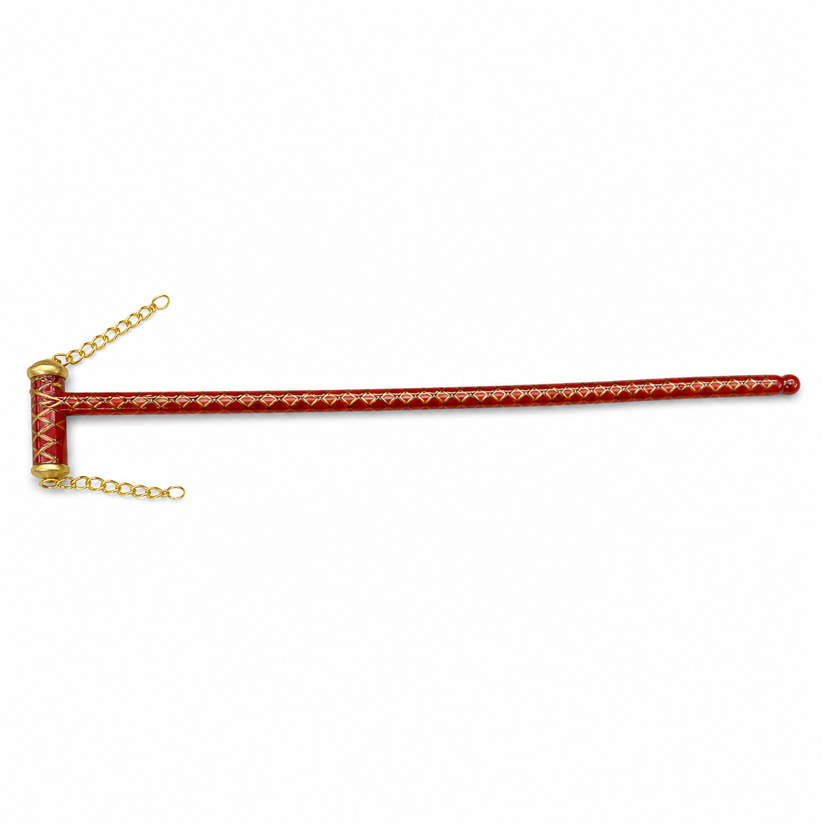 Decorated Celebration Cane, Red