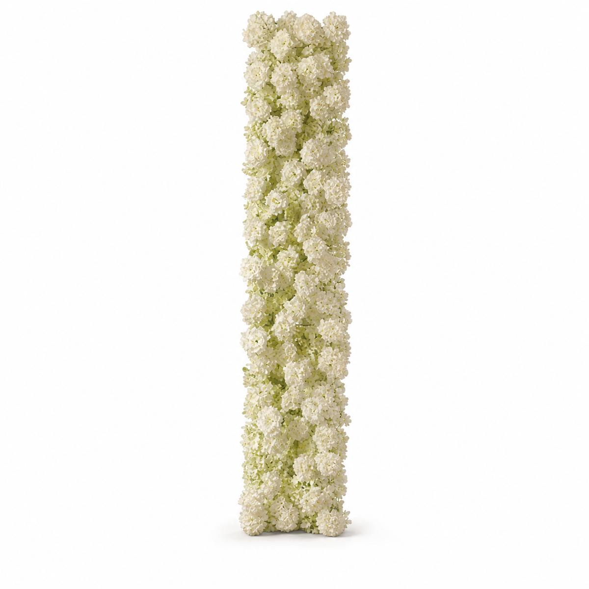 White option: aisle runner of dense clustered white blooms, 1.8 m