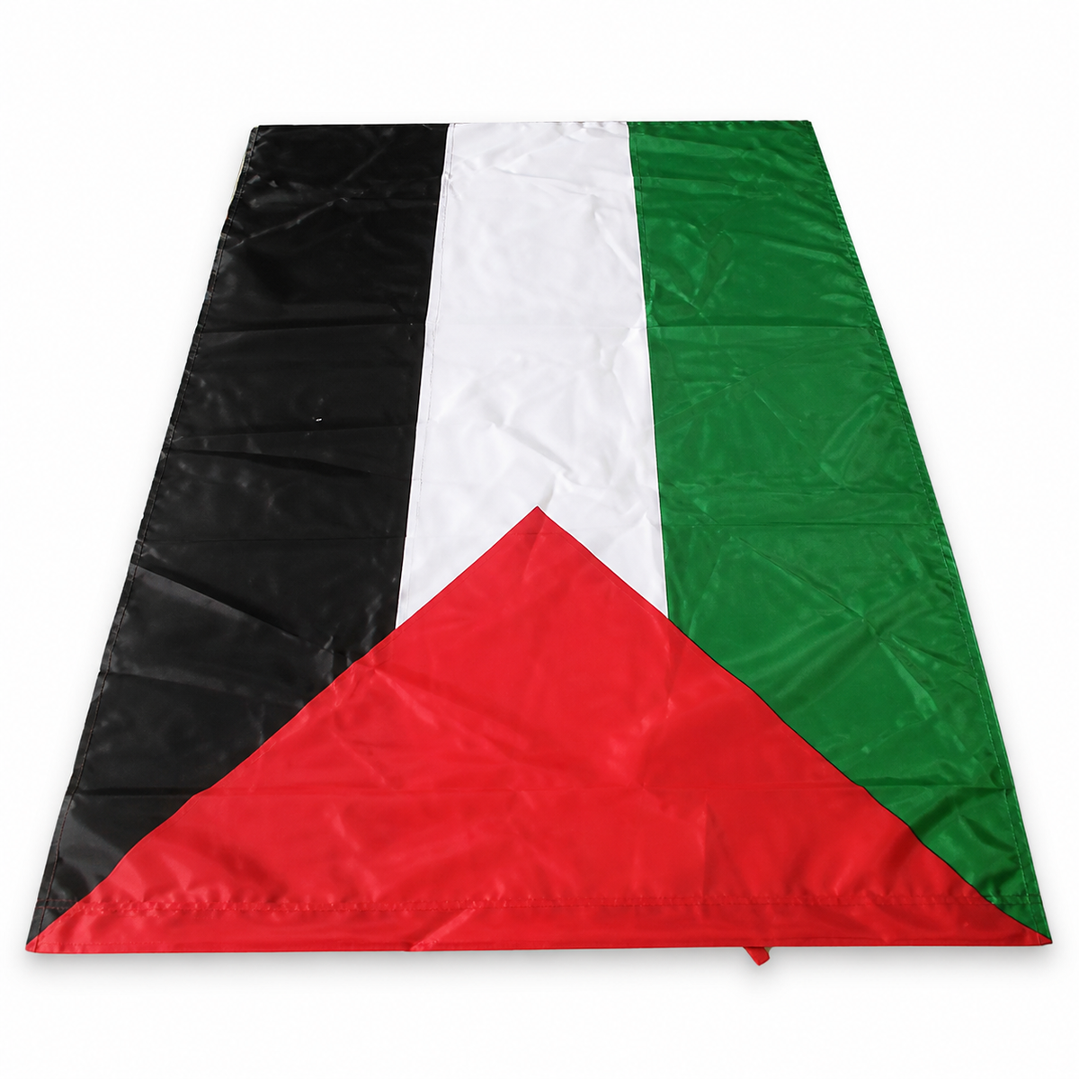 Palestine flag in black, white, green and red
