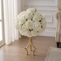 Artificial Rose Arrangement with Stand, 40 cm