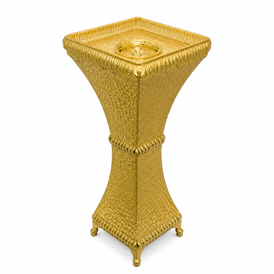 Gold-Tone Textured Floor-Standing Burner, 52 cm
