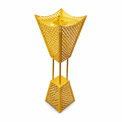 Gold Mesh Floor-Standing Burner, 99 cm