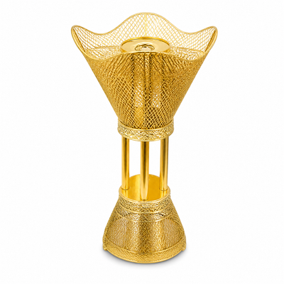 Gold Mesh Floor-Standing Burner, 90.5 cm