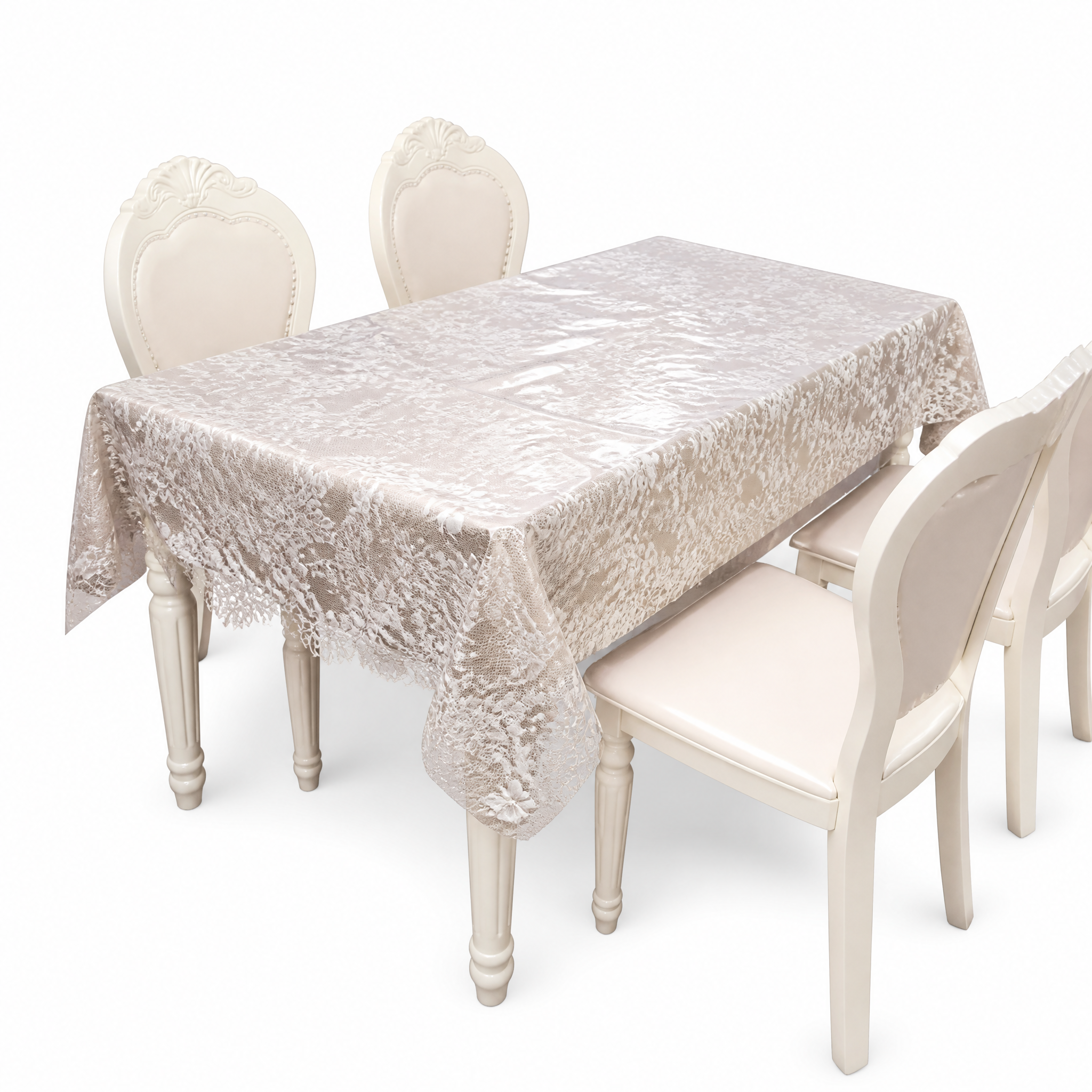 Lace-look floral pattern table roll 1.37 m x 20 m item MTRA-8883G-S