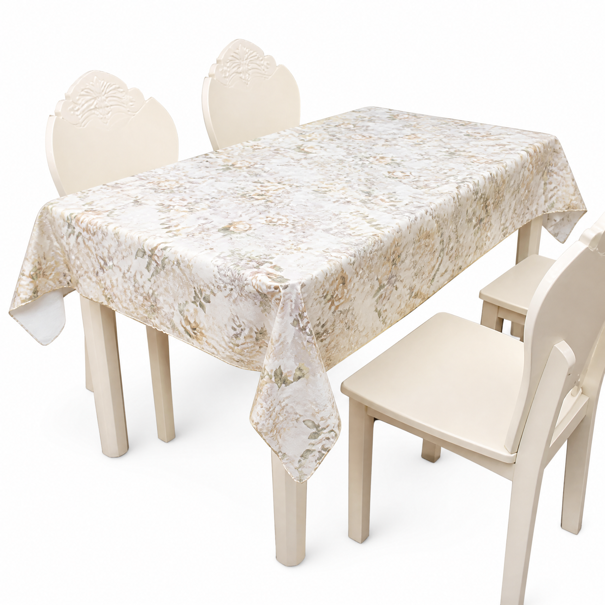 Beige floral pattern table roll 1.37 m x 20 m item MTRA-8941B-LG