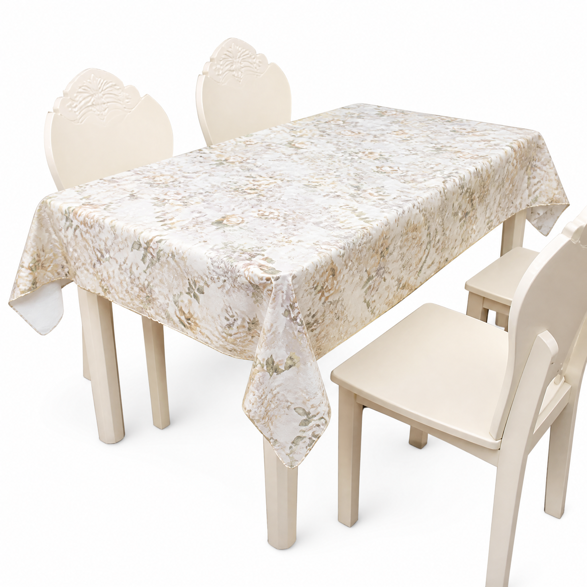 Beige floral pattern table roll 1.37 m x 20 m item MTRA-8941B-LG