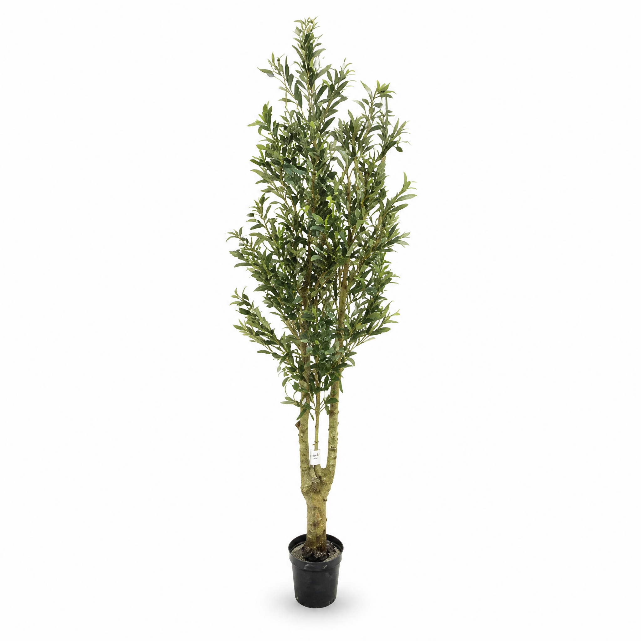 Artificial tree with green foliage 180 cm tall potted in its basin