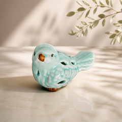 Ceramic Bird Shaped Ocarina Flute Decorative Musical Instrument Gift