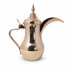 Copper Arabic Coffee Pot Dallah 1 Liter Traditional Vintage Design