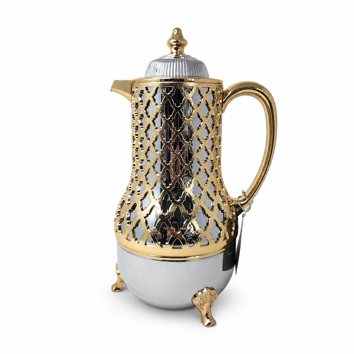 Luxury Gold-Plated Arabic Coffee Dallah Pot with Intricate Design